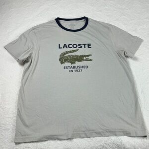 Mens Lacoste logo T shirt size 7
